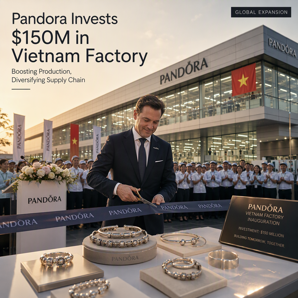 Pandora Invests $150 Million in Vietnam Factory to Boost Production and Diversify Supply Chain