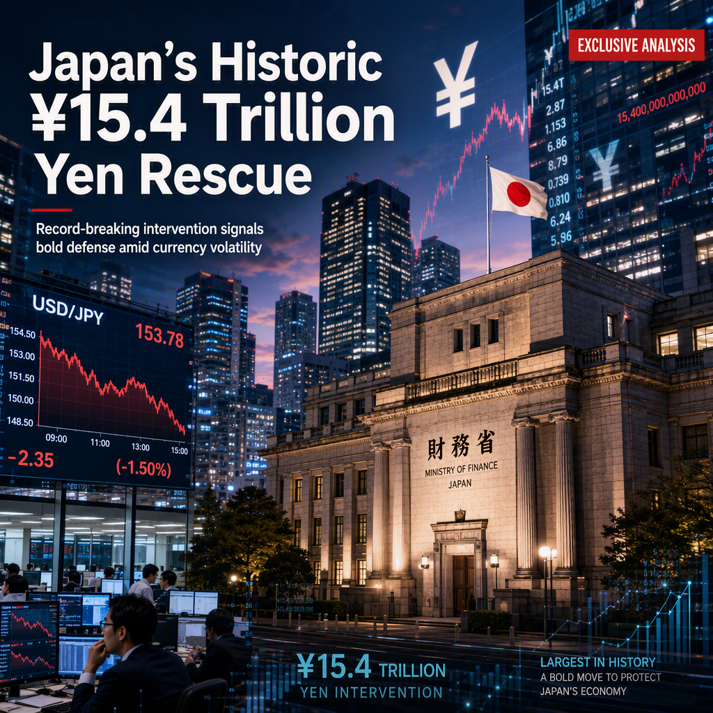 Japan Confirms Record $96.5 Billion Yen-Buying Intervention Amid Currency Volatility