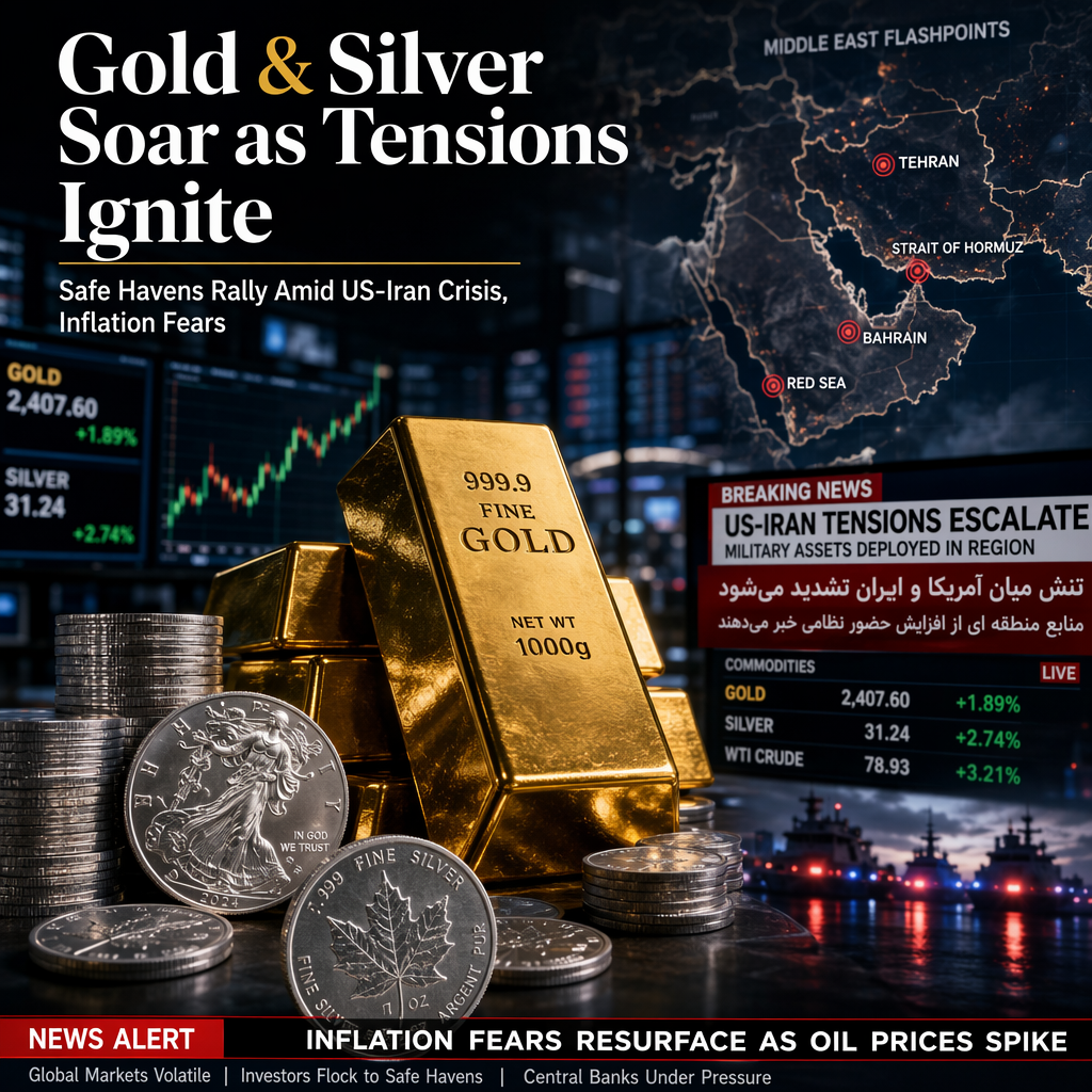Gold and Silver Surge Amid Escalating US-Iran Tensions and Inflation Fears