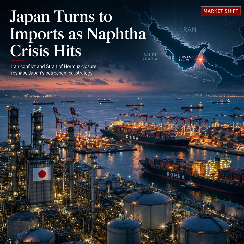 Japan Becomes Net Importer of Petrochemicals Amid Naphtha Price Surge Driven by Iran War