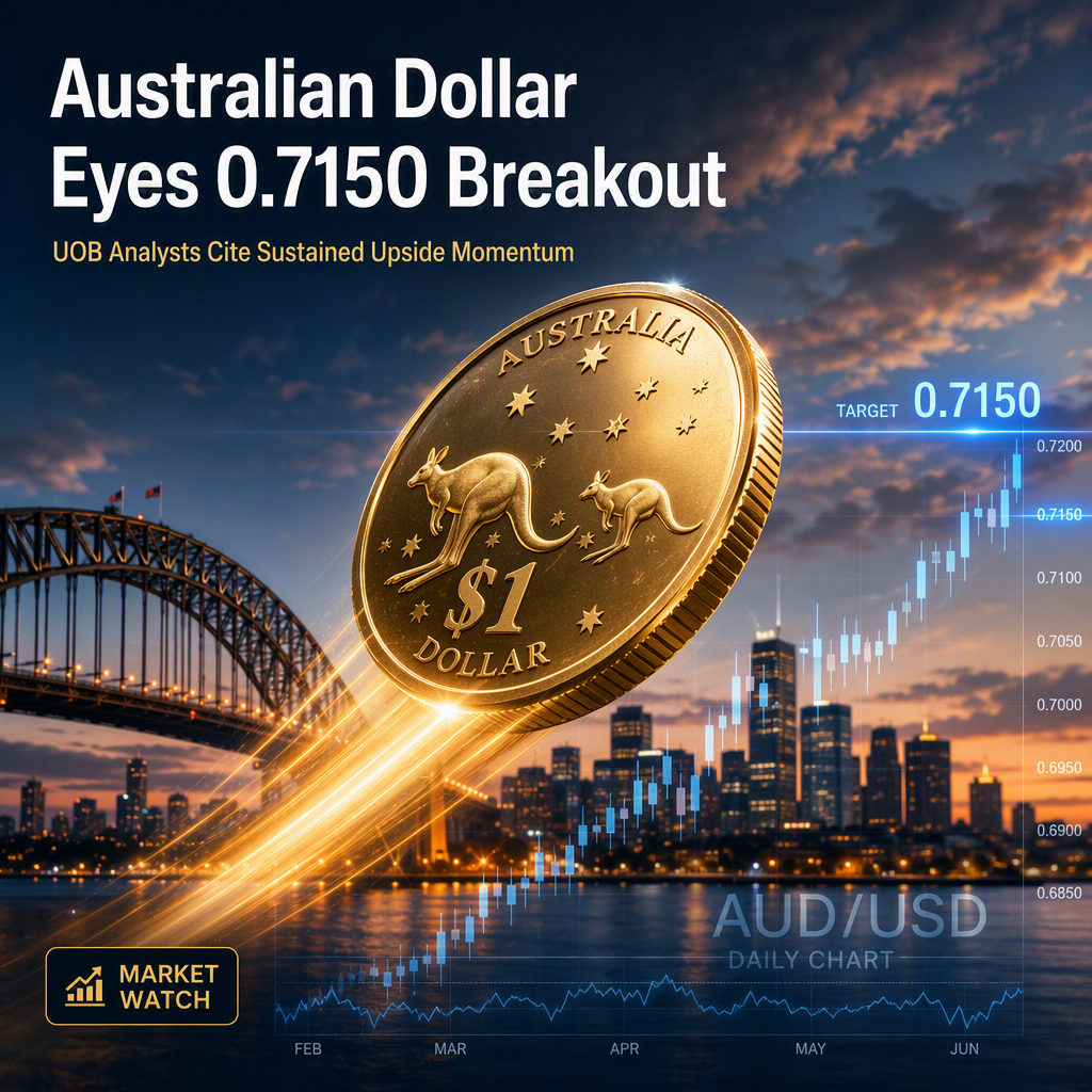 Australian Dollar Targets 0.7150 Amid Sustained Upside Momentum, Says UOB