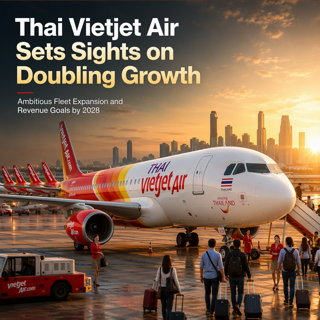 Thai Vietjet Air Targets Doubling Revenue and Fleet Expansion by 2028