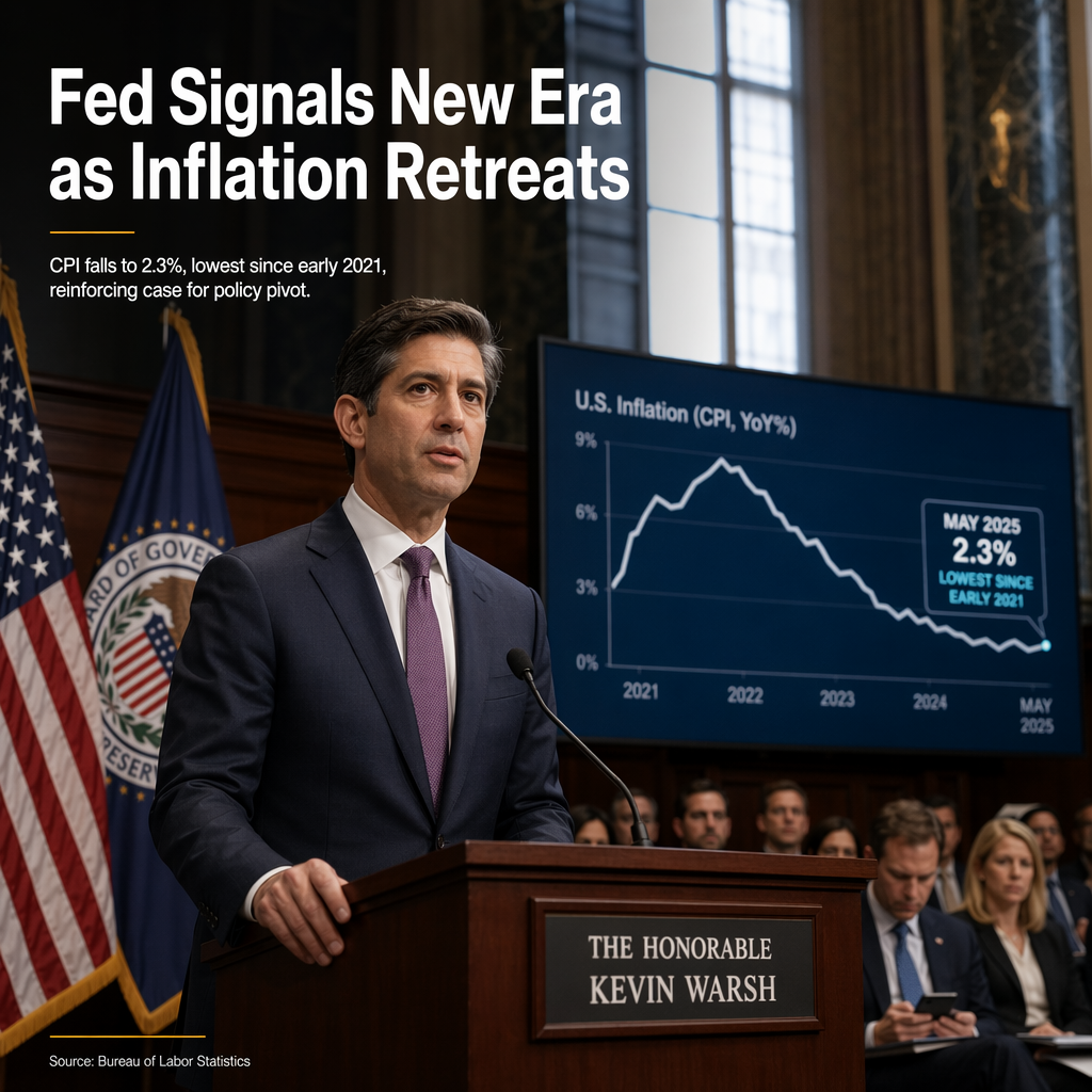 Fed Chair Kevin Warsh Signals Shift in Policy as Inflation Cools, Rate Hike Expectations Fade