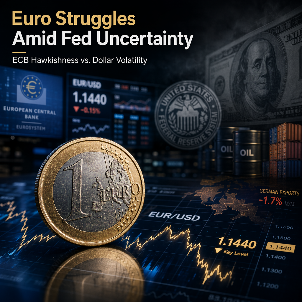 Euro Holds Near 1.1440 Amid Bearish Pressure as Fed Narrative Looms, ECB September Hike Expectations Persist