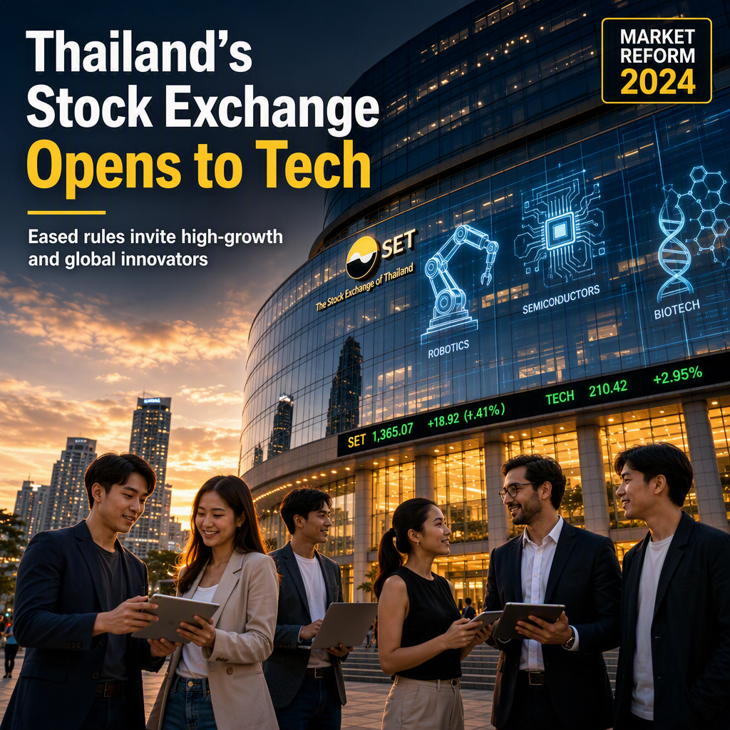 Stock Exchange of Thailand Eases Listing Rules to Attract High-Growth Tech Firms