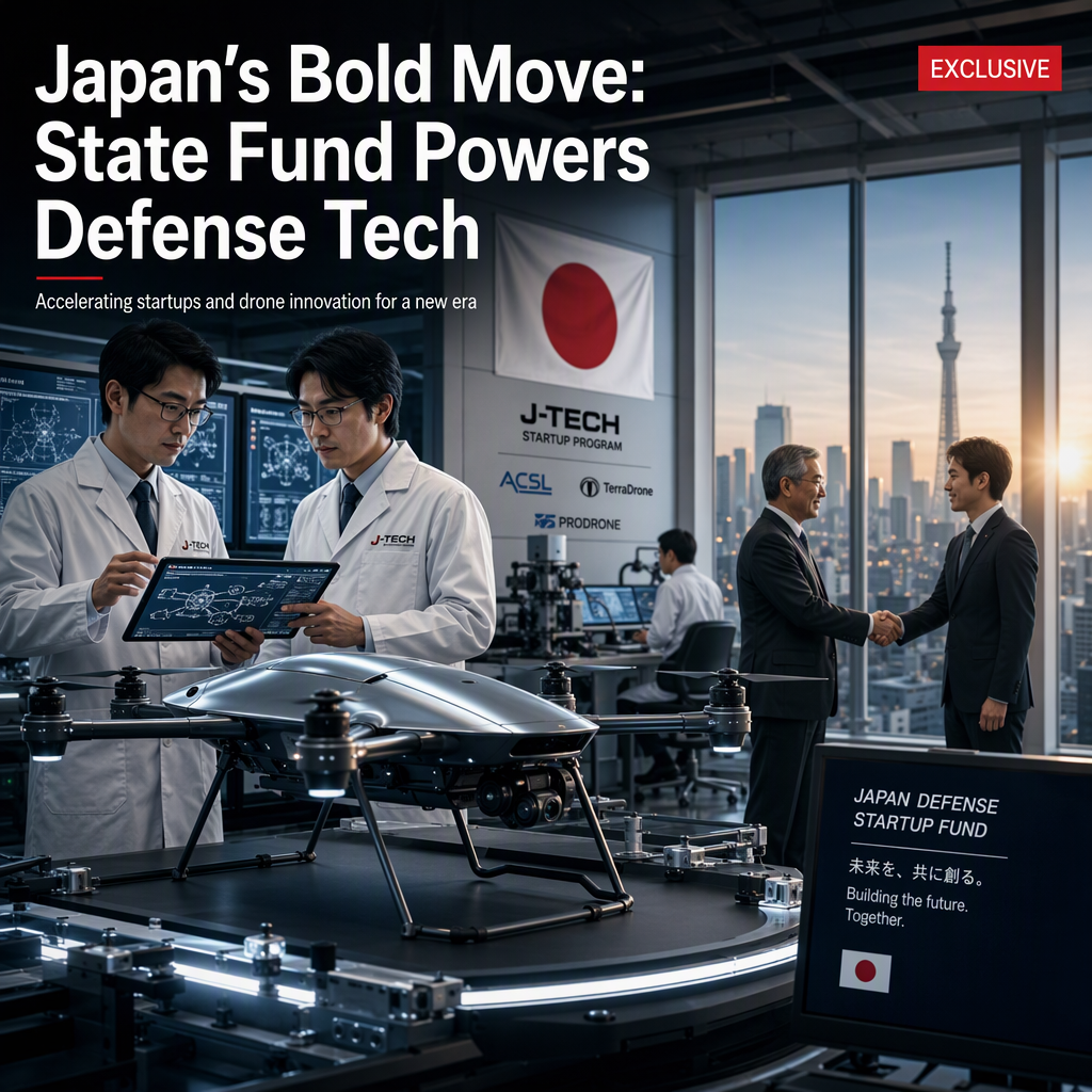 Japan Launches State Investment Fund to Boost Defense Startups and Drone Technology