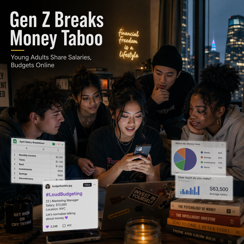 Gen Z Shatters Salary Taboo by Sharing Personal Finances Online