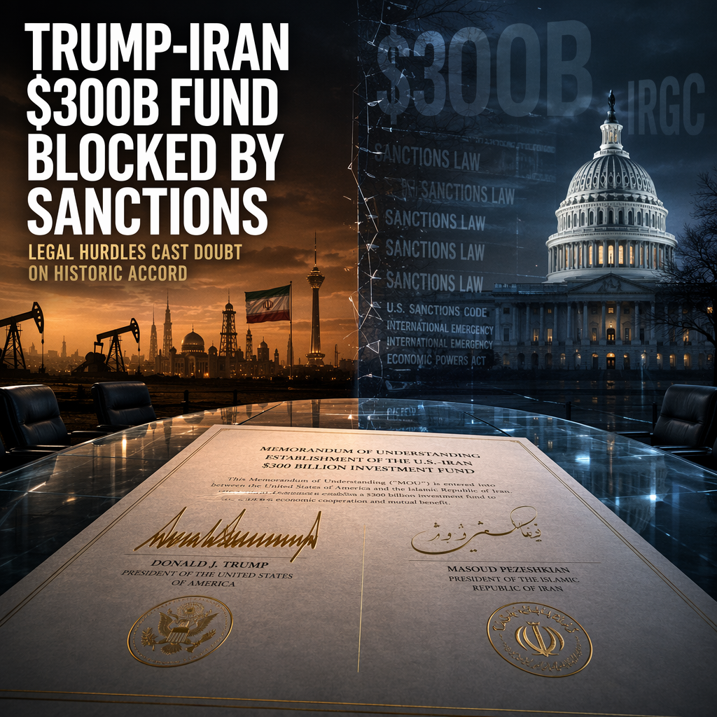 Trump-Iran $300B Investment Fund Faces Major Legal Hurdles Under U.S. Sanctions Law