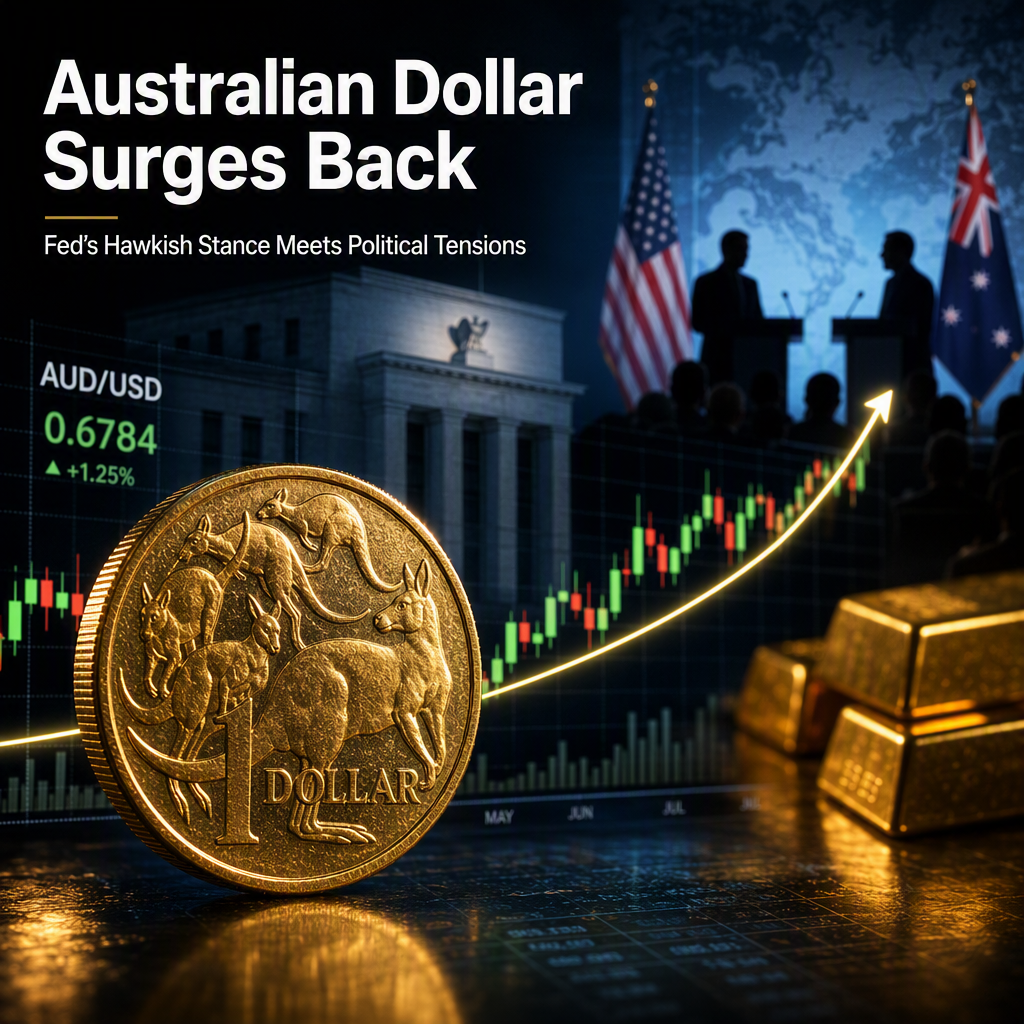 Australian Dollar Rebounds Despite Hawkish Fed Rate Hike and Political Tensions
