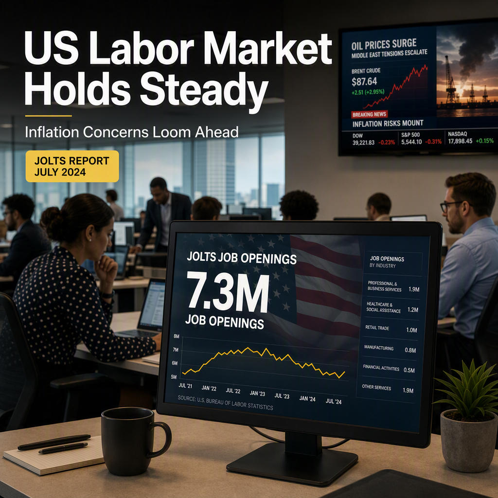 US JOLTS Job Openings Expected to Show Steady Labor Market Amid Inflation Concerns
