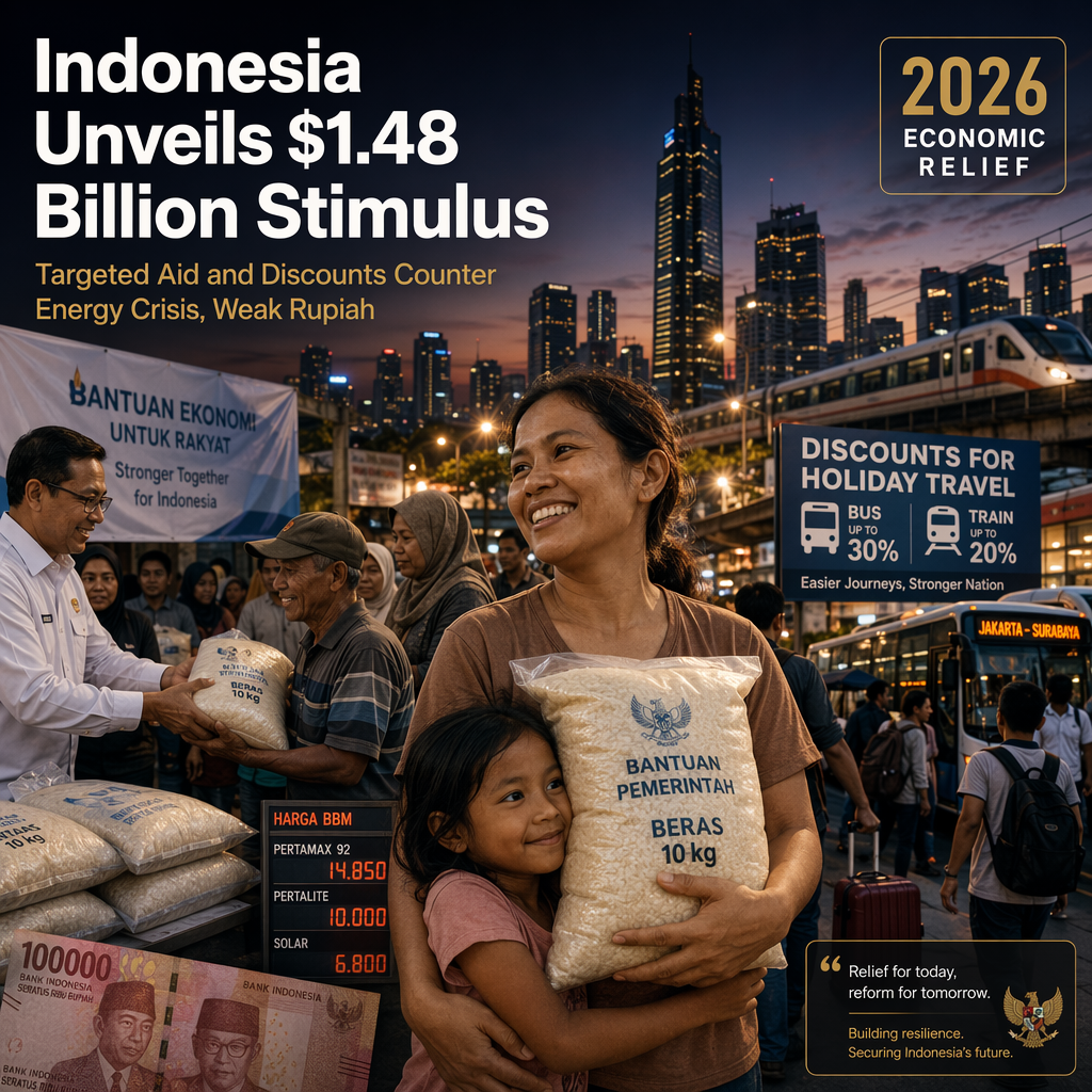 Indonesia Launches $1.48 Billion Stimulus to Counter Energy Crisis and Support Rupiah