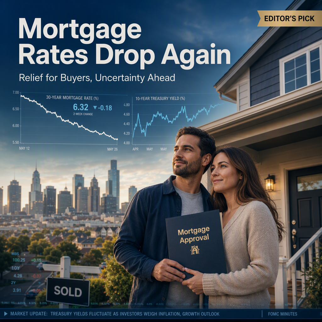 Mortgage Rates Decline for Second Consecutive Week Amid Treasury Yield Volatility