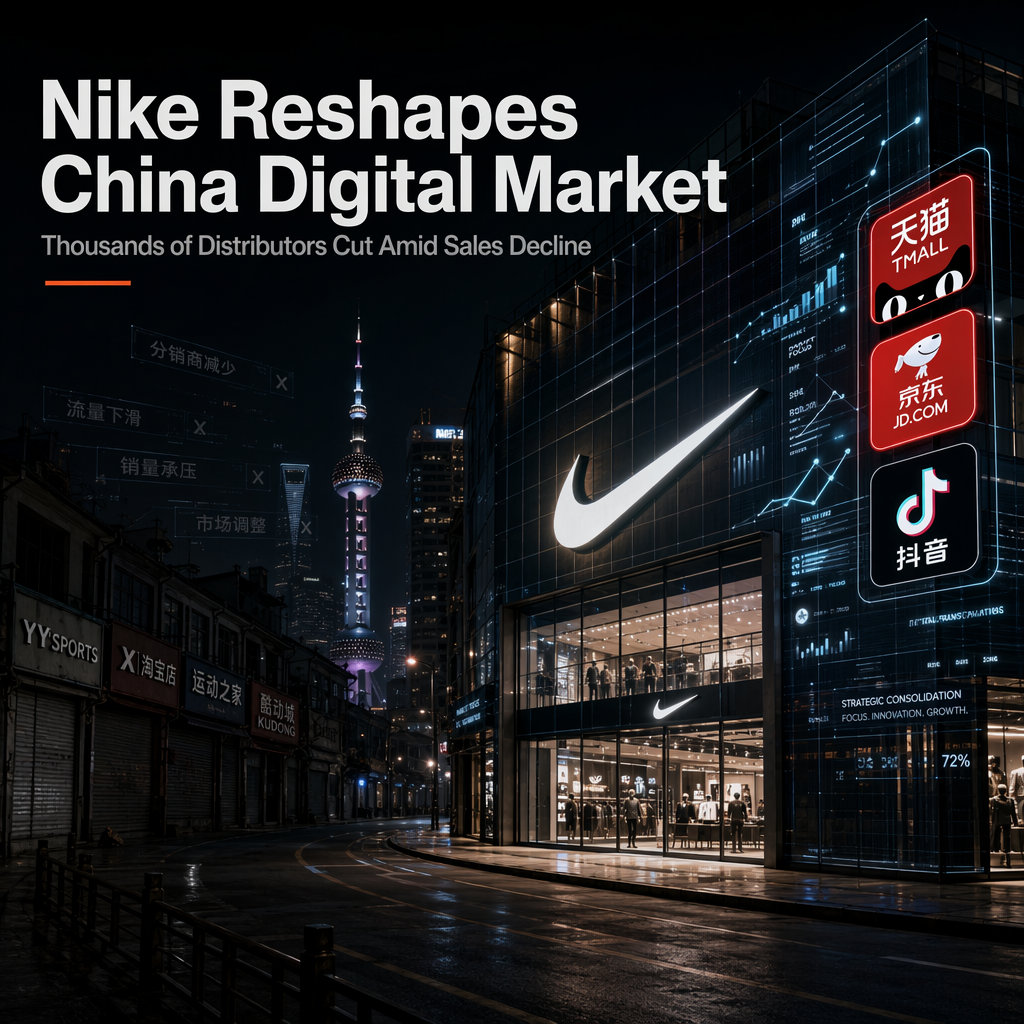 Nike to Slash Thousands of Online Distributors in China, Reshaping Digital Strategy Amid Sales Decline