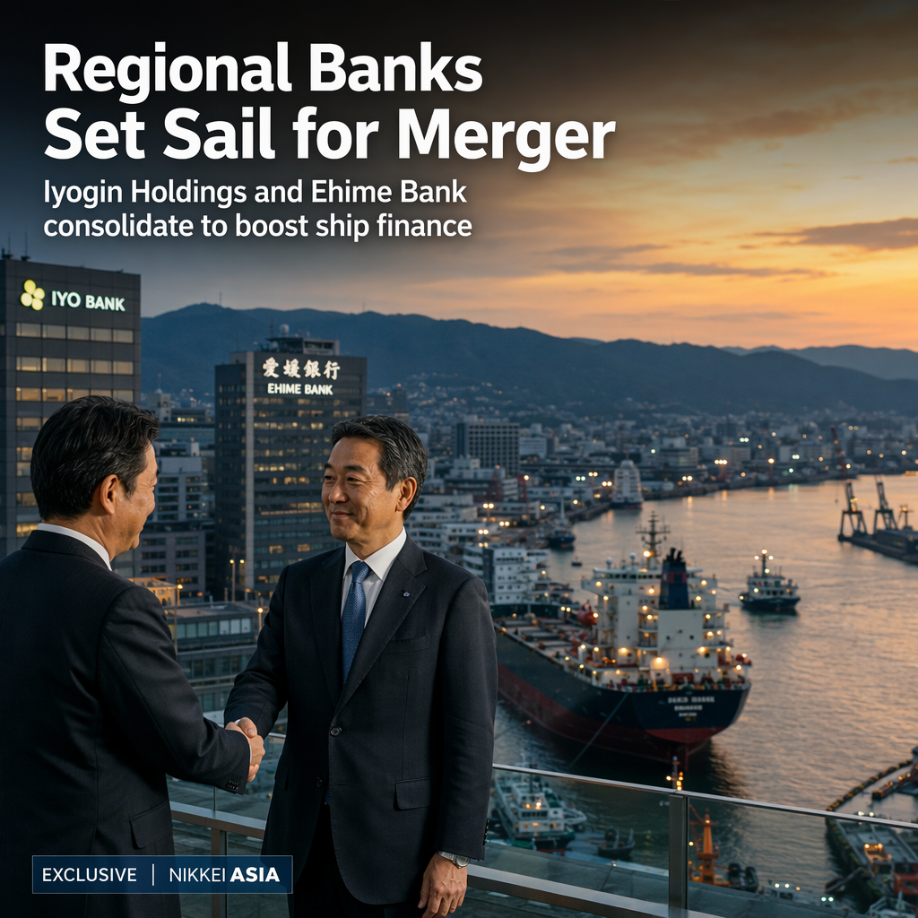 Iyogin Holdings and Ehime Bank Near Merger to Strengthen Ship Finance Capabilities