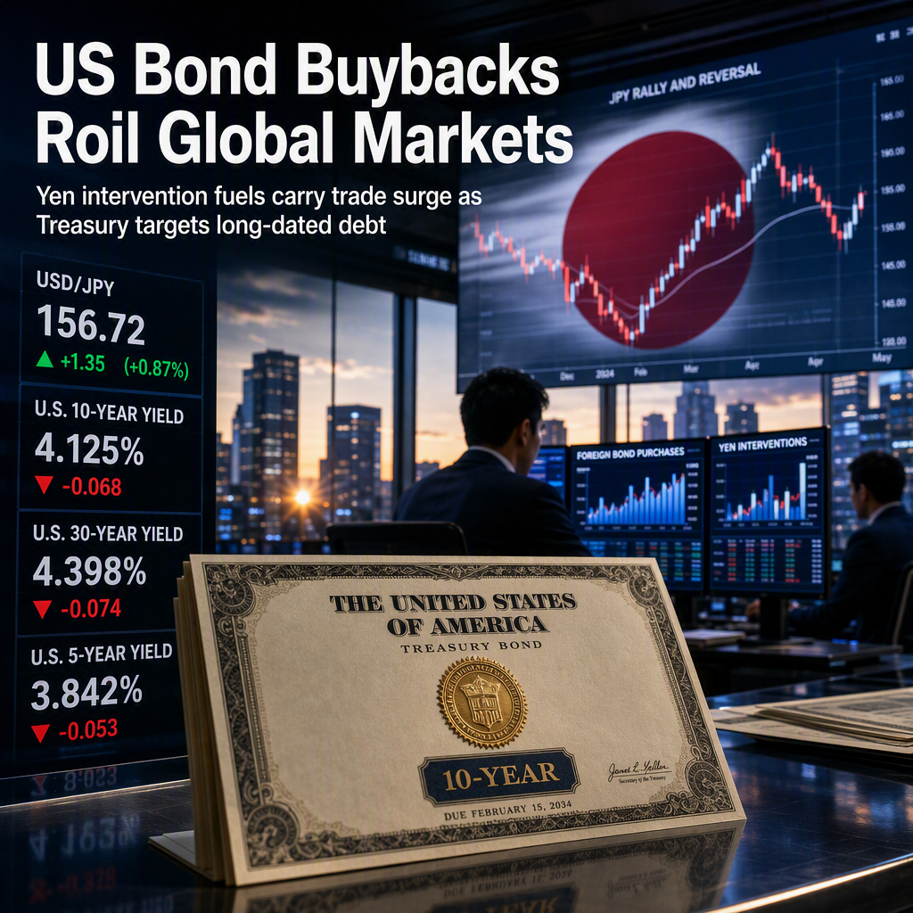 US Treasury Expands Long-Dated Bond Buybacks as Yen Intervention Spurs Carry Trade Surge