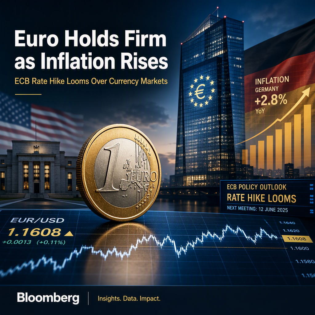 Euro Holds Steady Above 1.1600 as German Inflation Rises and ECB Rate Hike Looms