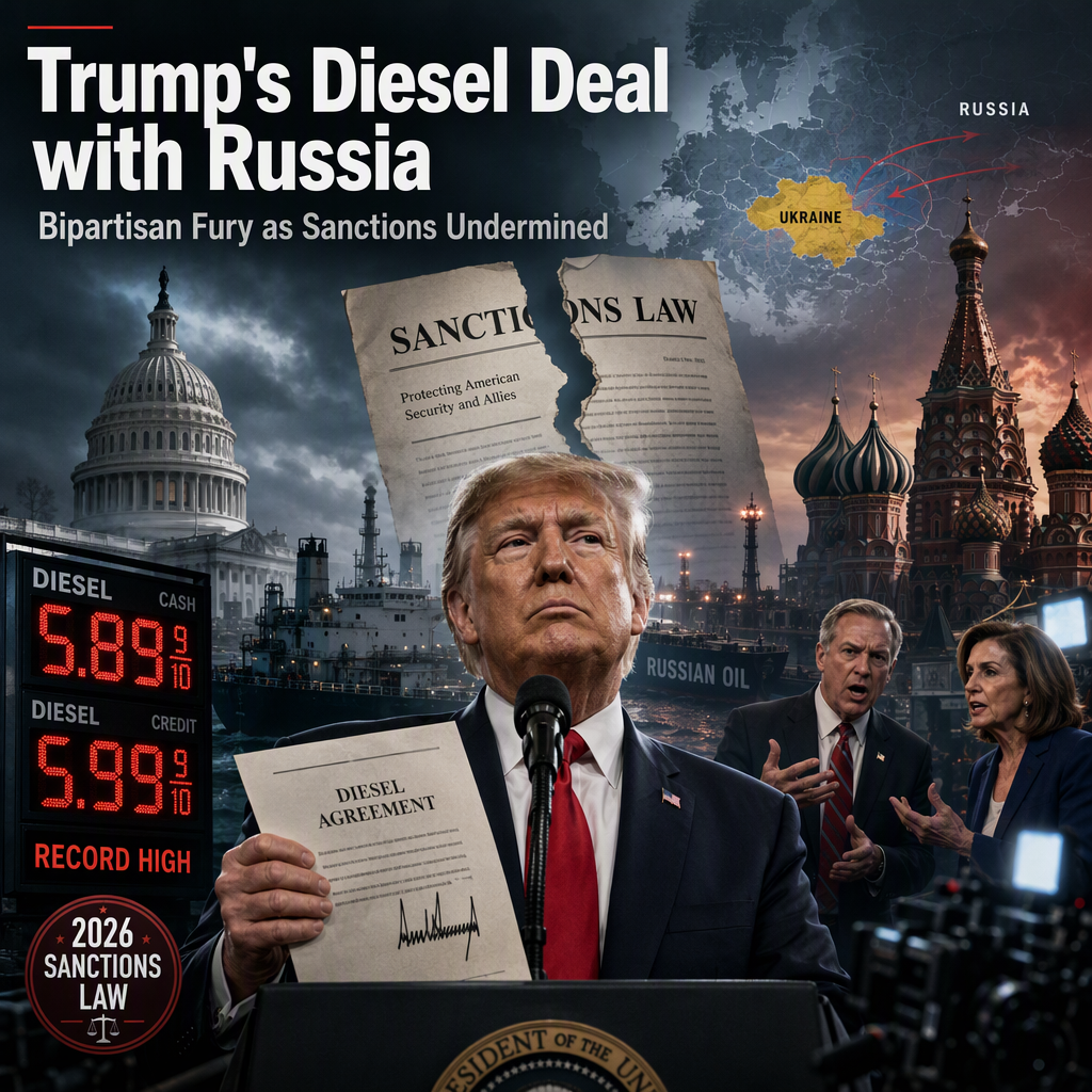 Trump's Diesel Deal with Russia Sparks Bipartisan Criticism Amid Sanctions Law