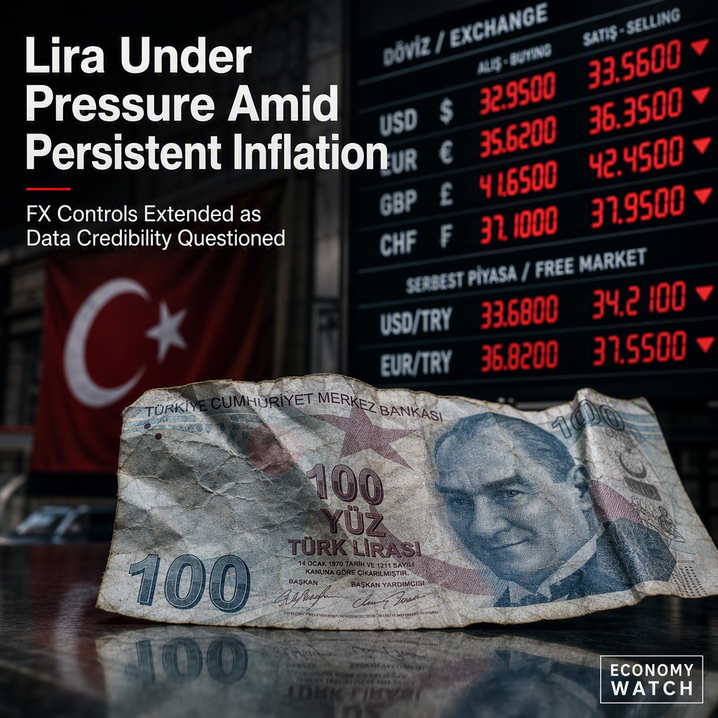 Turkish Lira Faces Continued Pressure as July Inflation Remains High and FX Controls Extended