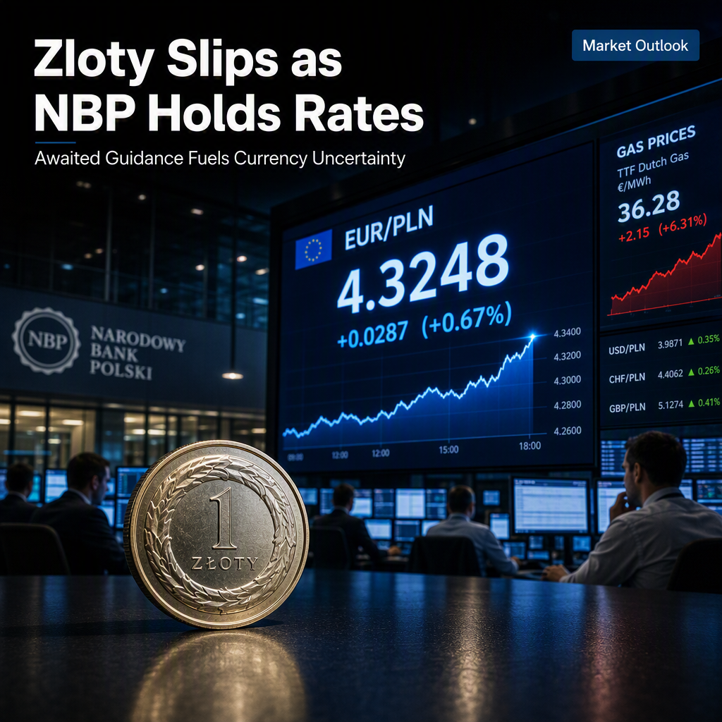 Polish Zloty Faces Weakness as NBP Holds Rates and Offers Limited Guidance