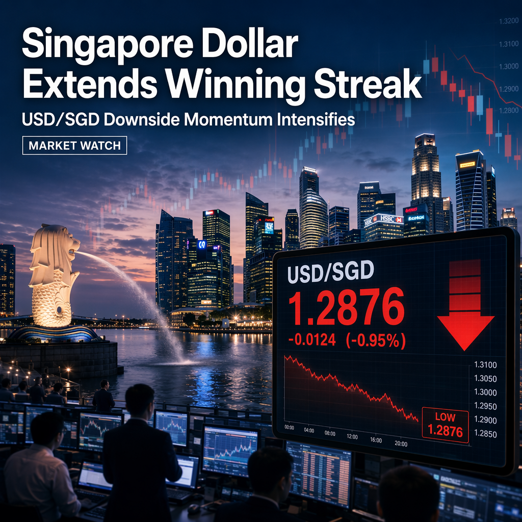 Singapore Dollar Poised for Further Gains Against US Dollar Amid Intensifying Downside Momentum