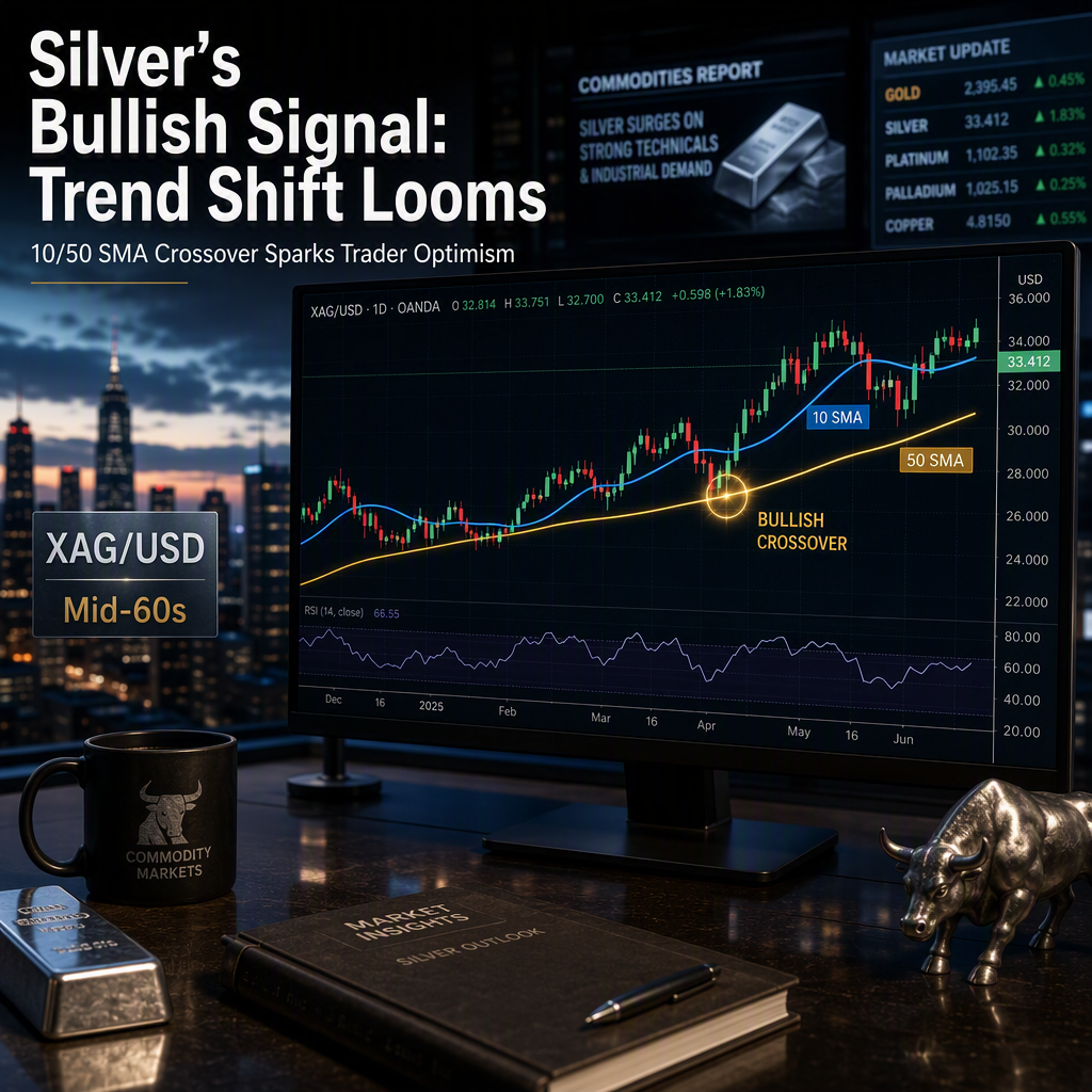 XAG/USD Flashes Bullish Signal as 10/50 SMA Crossover Hints at Potential Trend Shift