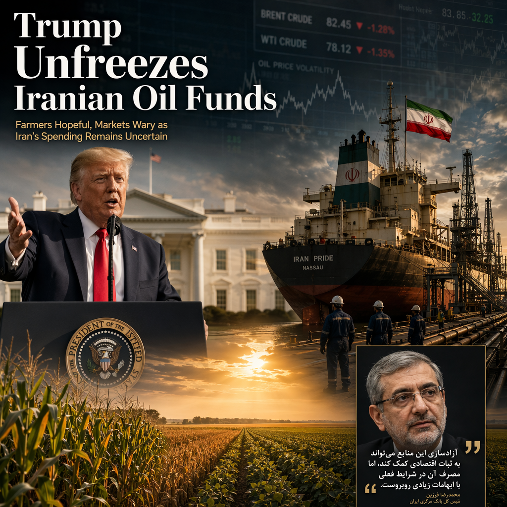 Trump Unfreezes Iranian Oil Funds Amid Uncertainty Over Use of Profits