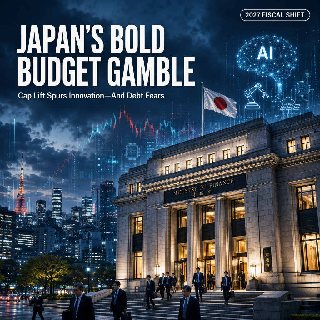 Japan Removes Cap on Growth Spending Requests for Fiscal 2027, Raising Debt Concerns