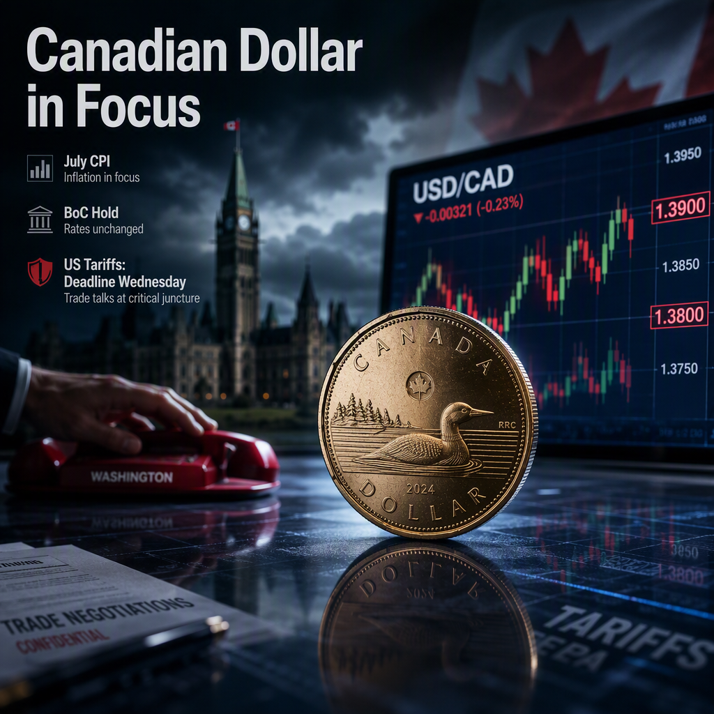 Canadian Dollar in Focus as Markets Brace for July CPI and Looming US Tariffs