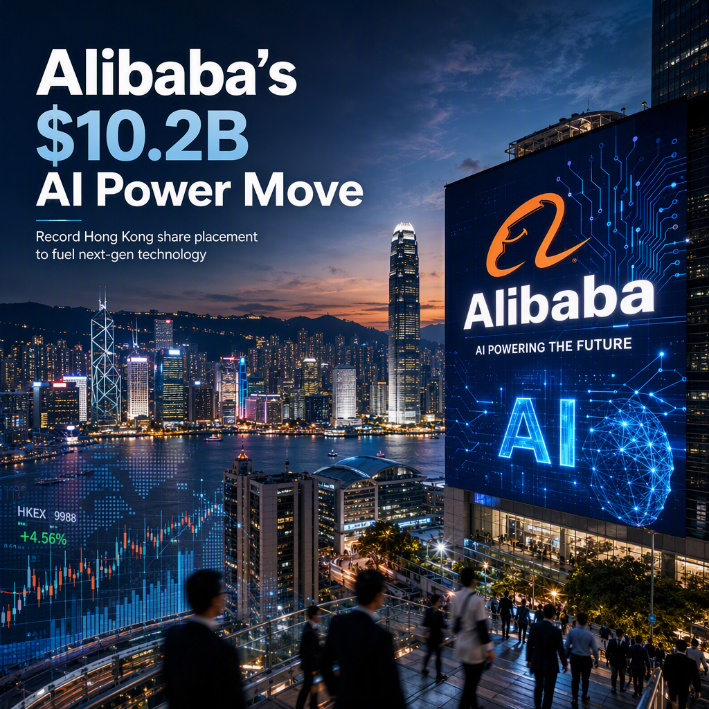 Alibaba Launches $10.2 Billion Hong Kong Share Placement to Boost AI Investments