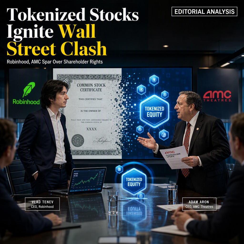Robinhood CEO Defends Tokenized Stocks Amid AMC Criticism Over Shareholder Rights