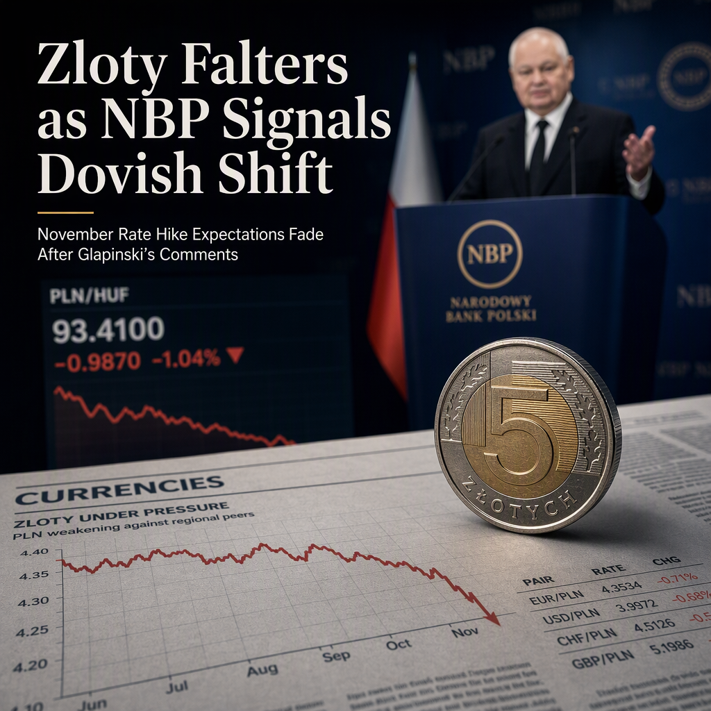 Dovish NBP Signals Weigh on Polish Zloty as November Rate Hike Expectations Fade