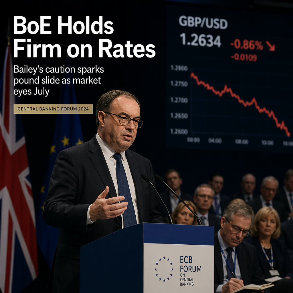BoE Governor Bailey Rules Out Immediate Rate Cuts Amid Softening UK Economy
