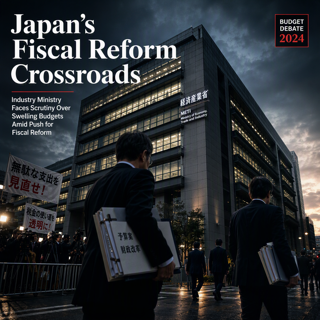 Japan's Industry Ministry Faces Scrutiny Over Swelling Budgets Amid Push for Fiscal Reform