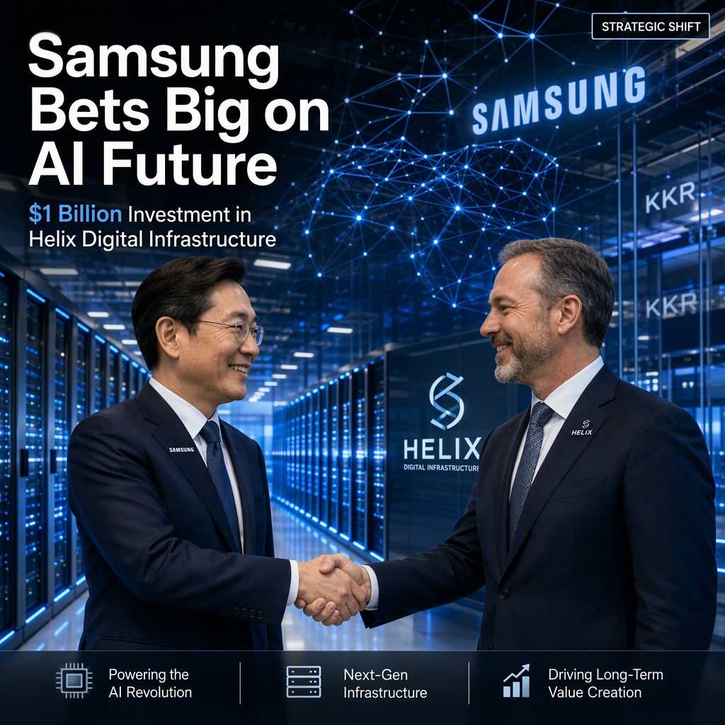 Samsung Makes $1 Billion Investment in Helix Digital Infrastructure to Expand AI Capabilities