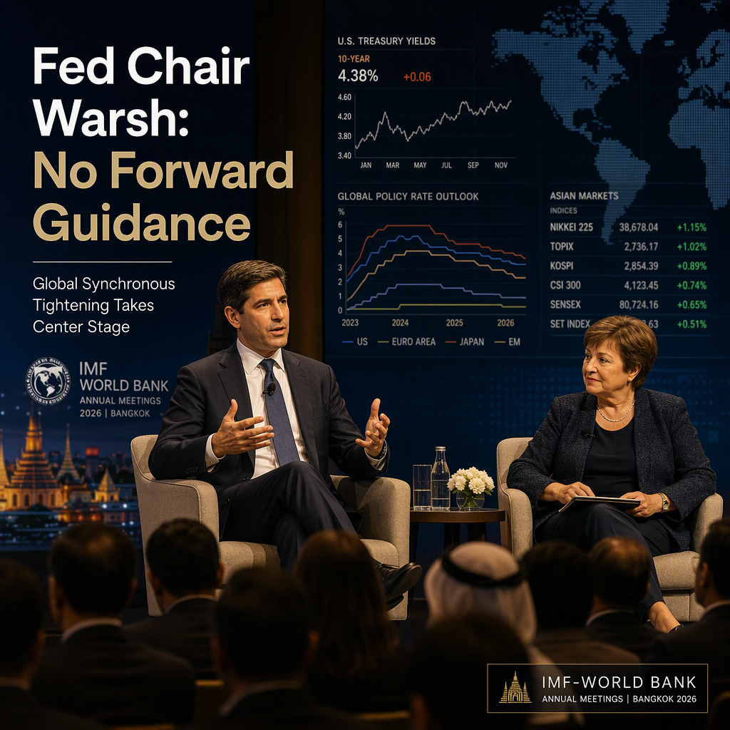 Fed Chair Warsh Signals No Forward Guidance, Highlights Global Synchronous Tightening