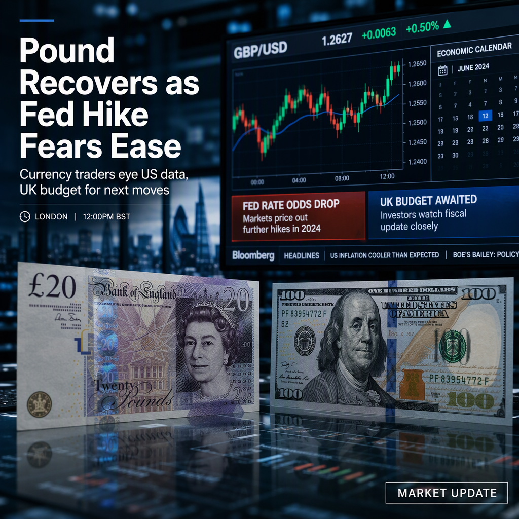 British Pound Recovers Slightly Against US Dollar as Fed Rate Hike Odds Diminish