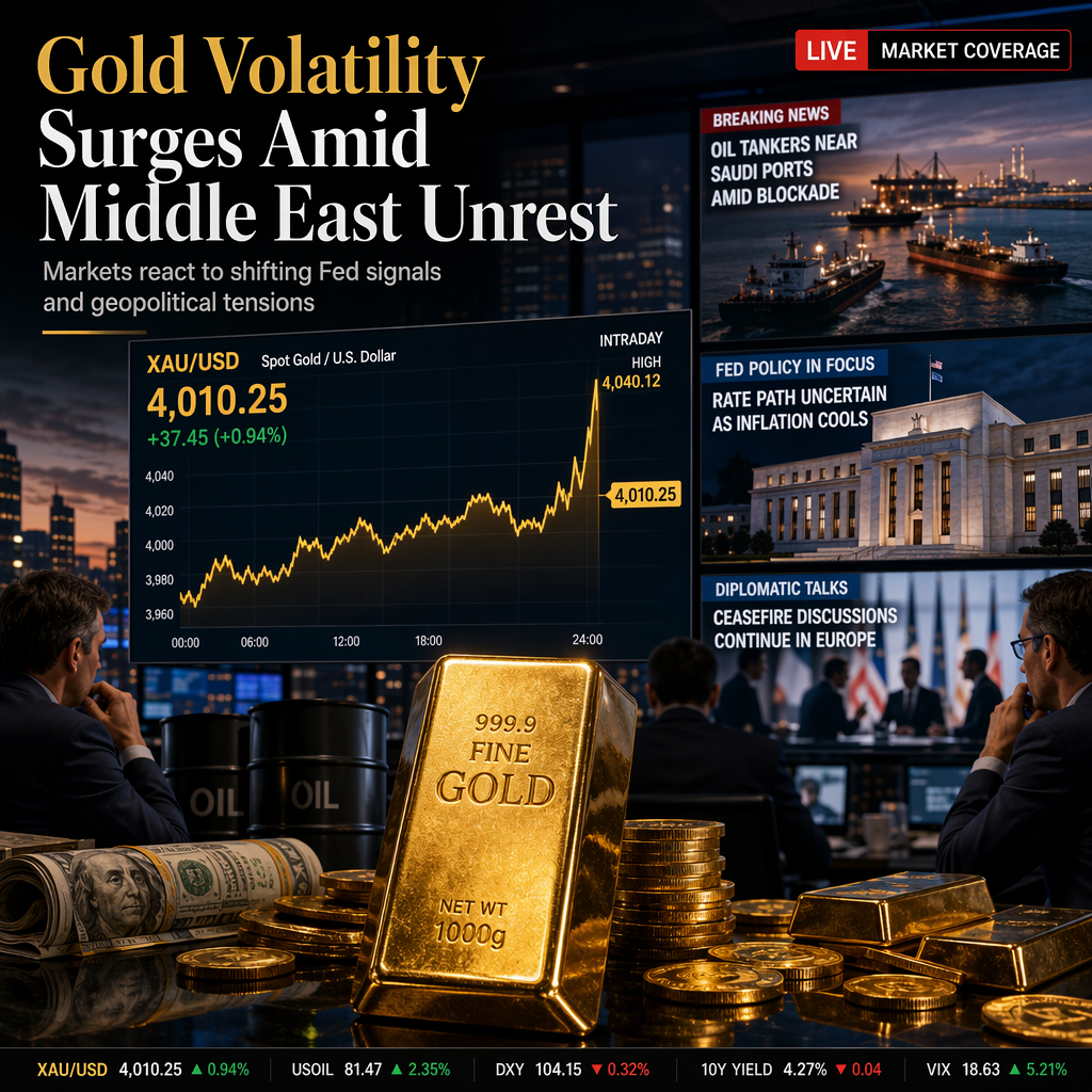 Gold Volatility Intensifies Amid Middle East Tensions and Fed Policy Uncertainty