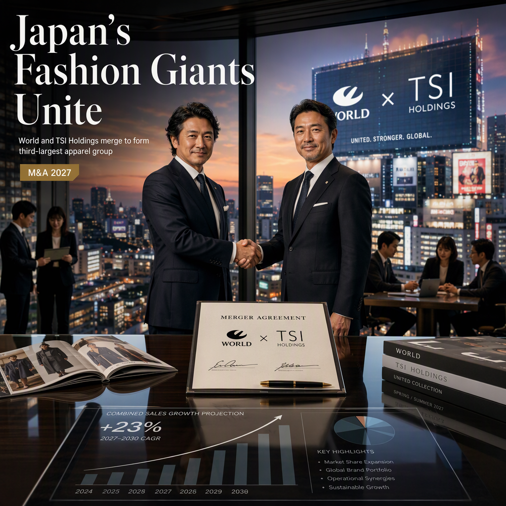 World and TSI Holdings Announce Merger to Form Japan’s Third-Largest Apparel Company