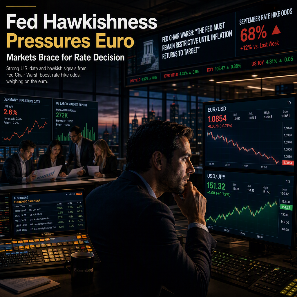 Hawkish Fed Signals Weigh on Euro as Markets Eye September Rate Decision