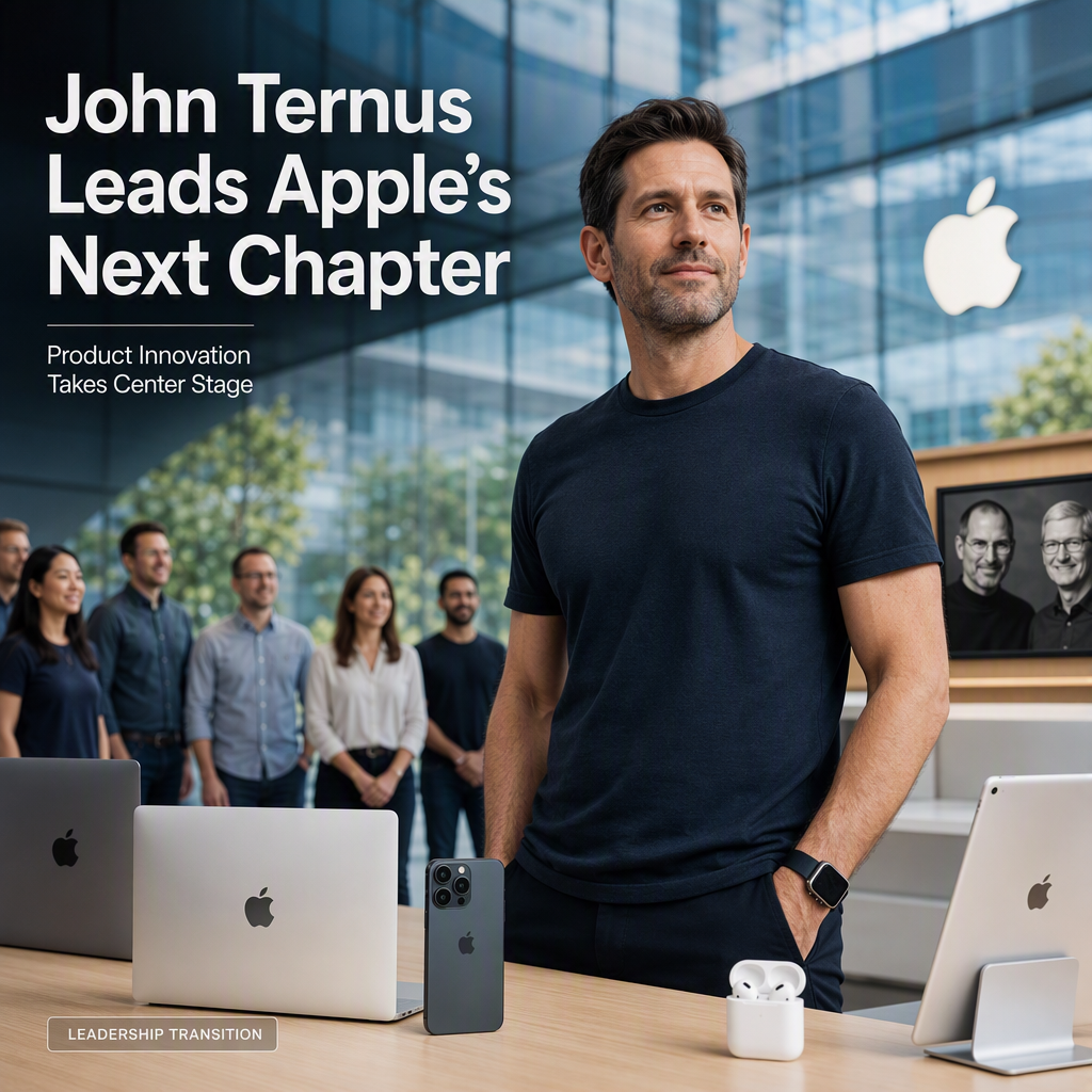 John Ternus Takes Helm as Apple CEO, Ushering in New Era Focused on Product Innovation