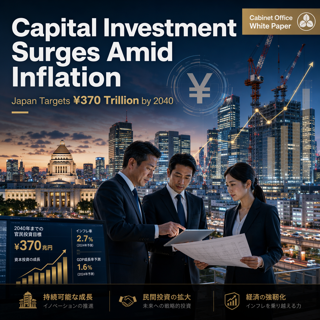 Inflation and Cost Pass-Through Drive Surge in Japan's Capital Expenditure, Cabinet Office Reports