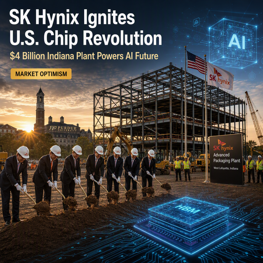 SK Hynix Breaks Ground on $4 Billion U.S. HBM Chip Packaging Plant to Boost AI Infrastructure