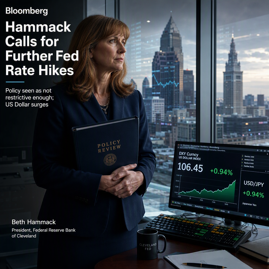 Cleveland Fed President Hammack Signals Need for Further Rate Hikes, Citing Insufficient Policy Restriction