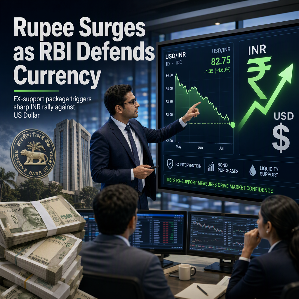 RBI's FX-Support Measures Propel Indian Rupee Higher Against US Dollar