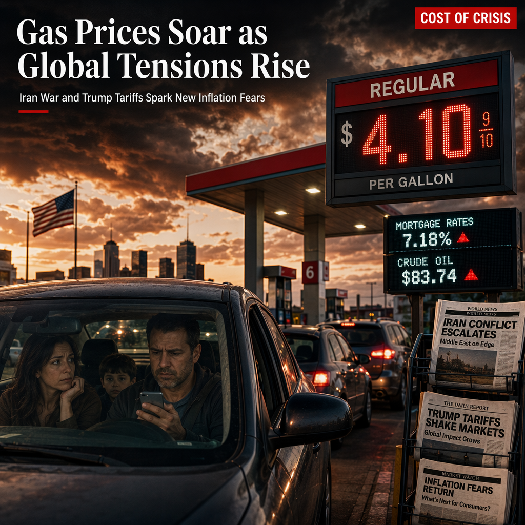 Iran War and Trump Tariffs Drive Surge in Gas Prices and Renew Inflation Fears