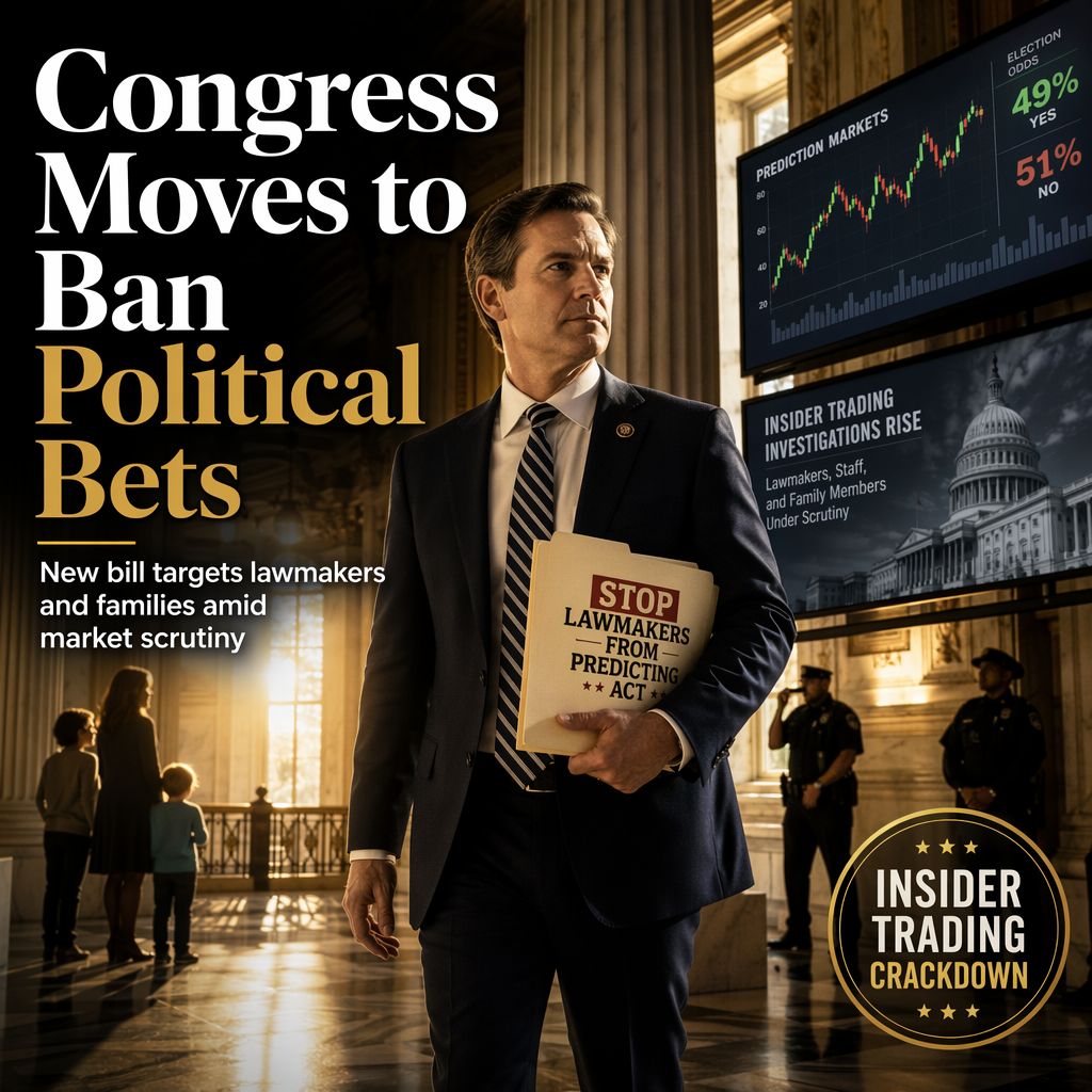 House Bill Seeks to Ban Lawmakers and Families from Betting on Political Prediction Markets Amid Rising Scrutiny