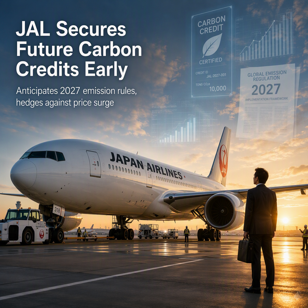 Japan Airlines Moves Early to Secure Carbon Credits Ahead of 2027 Regulatory Surge
