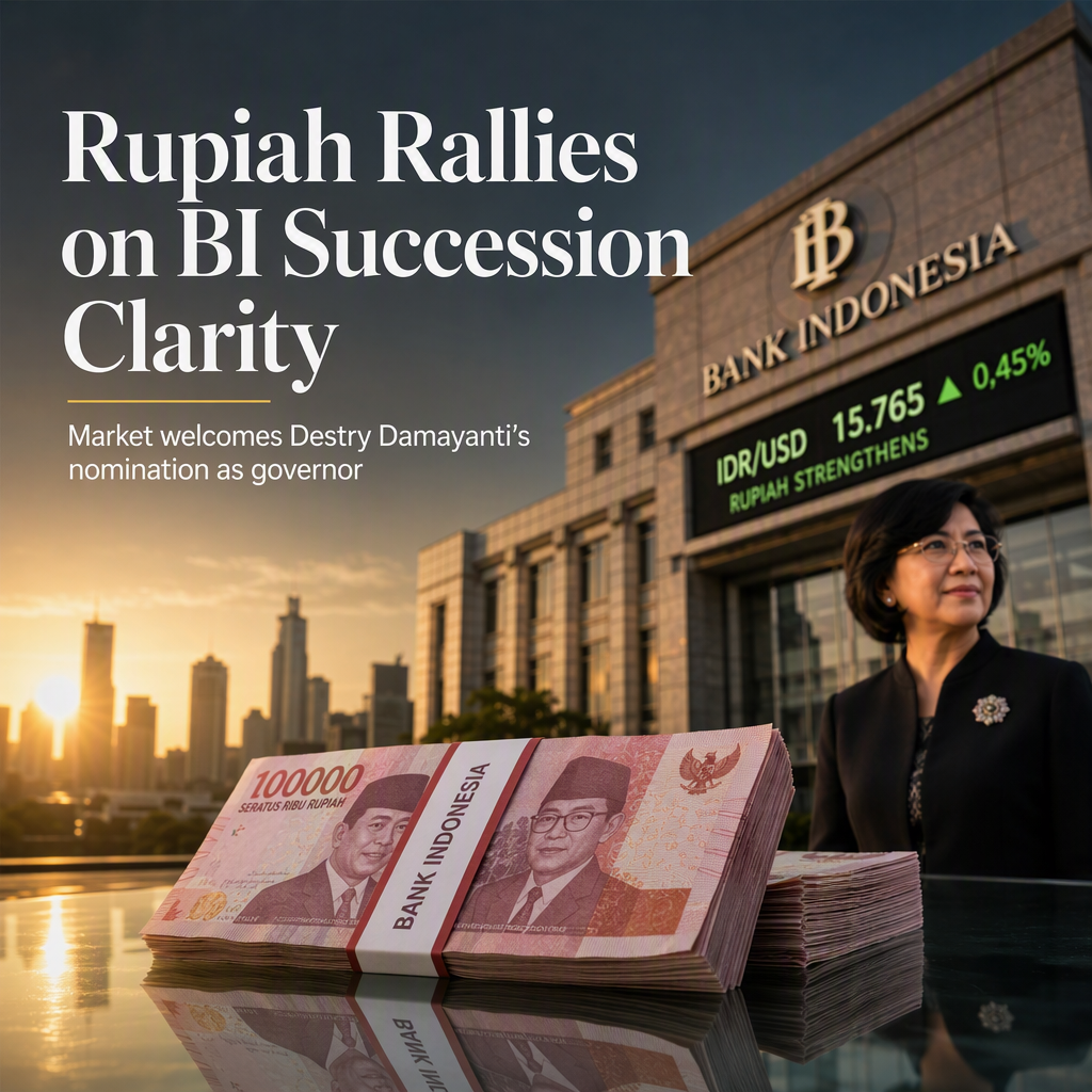 Indonesian Rupiah Strengthens as BI Succession Clarity and Weak US Payrolls Support Currency