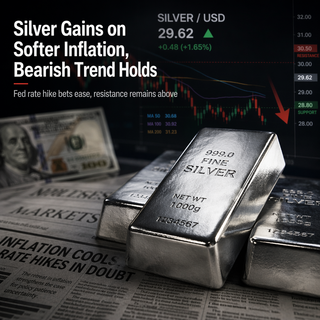 Softer US Inflation Data Boosts Silver Prices, But Bearish Trend Persists