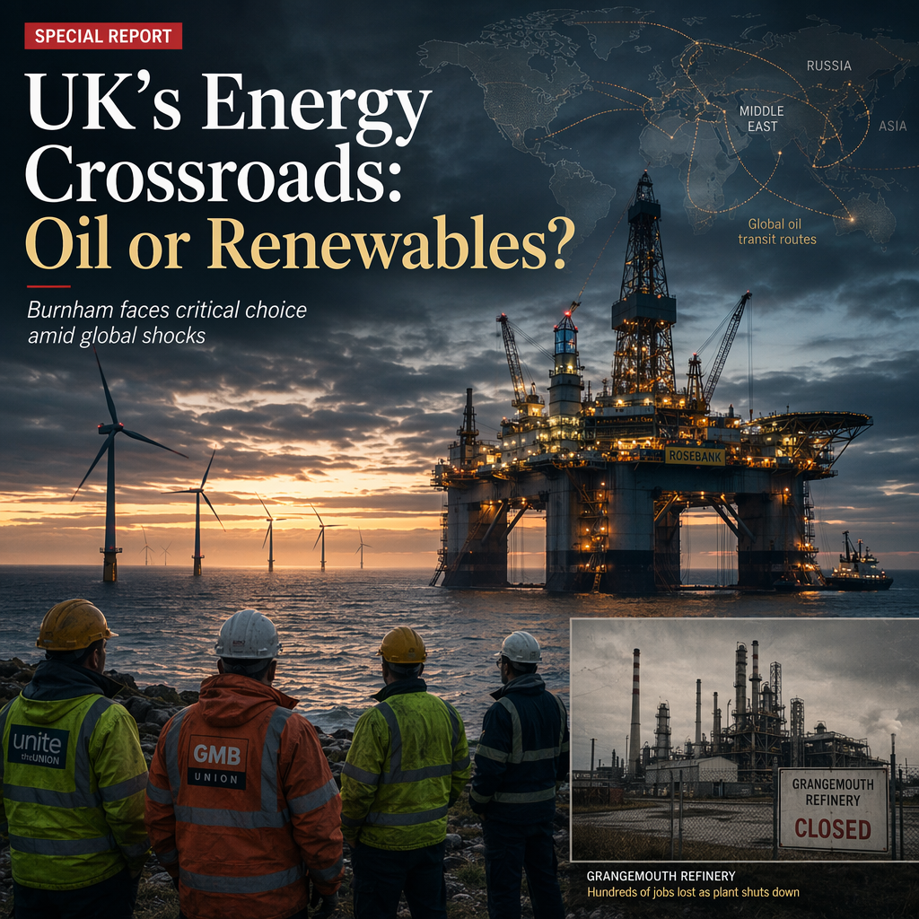 UK Faces Pivotal Energy Policy Decision Amid North Sea Oil Debate and Global Supply Shocks
